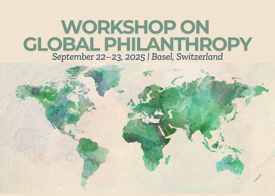 Workshop on Philanthropy