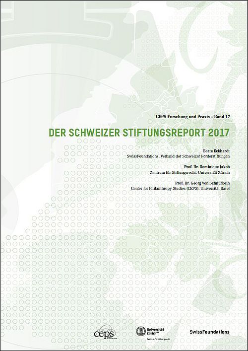 Titelbild grün-weiss Stiftungsreport