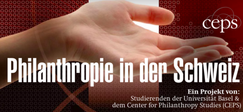 Geöffnete Hand vor rot-weissem Hintergrund