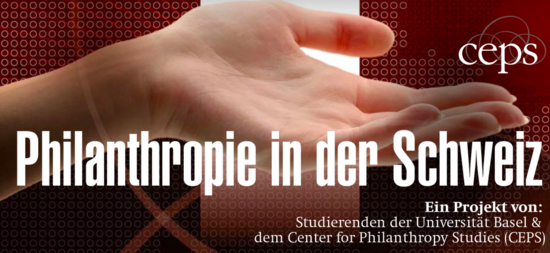 Geöffnete Hand vor rot-weissem Hintergrund