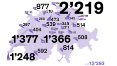 [Translate to Français:] Stiftungsverteilung Schweiz