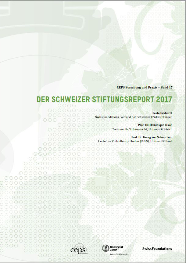 Titelbild grün-weiss Stiftungsreport
